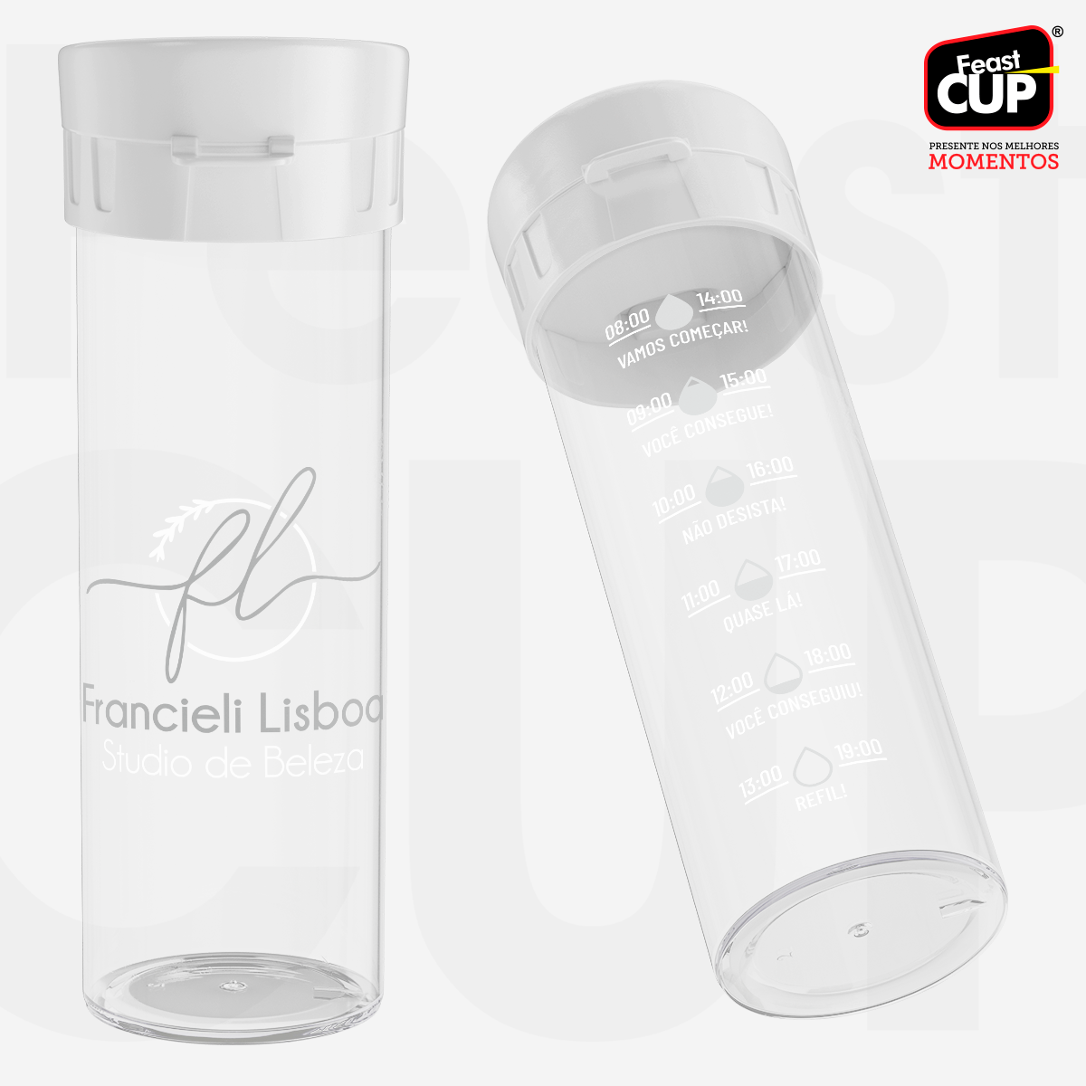 Garrafa Acqua Premium 490ml - Transparente