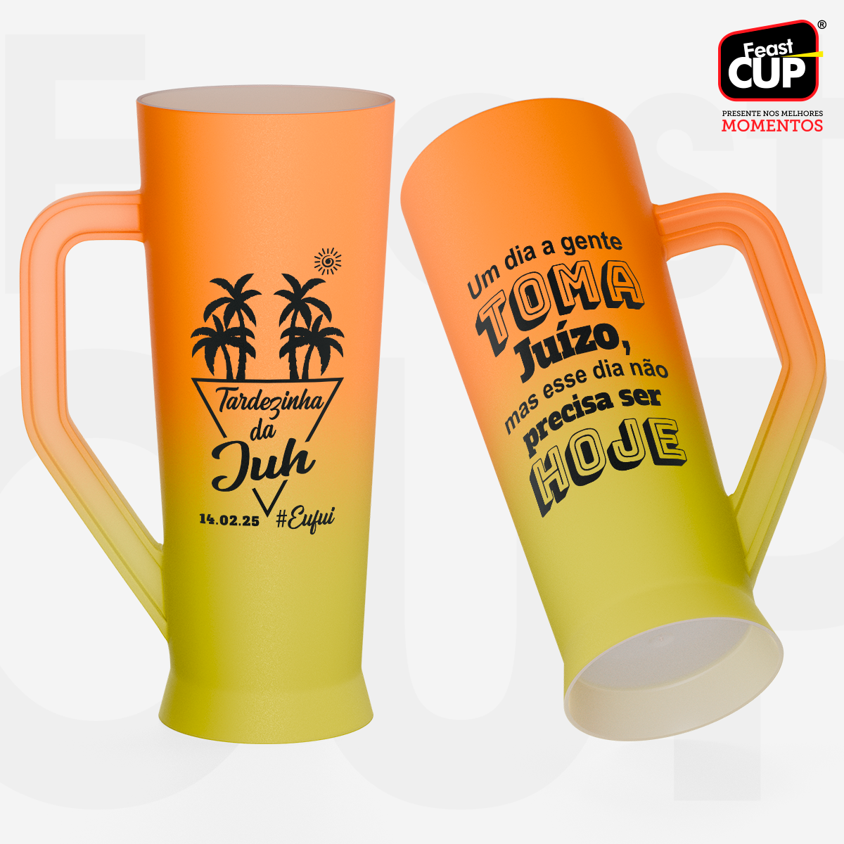 Caneca Slim 430ml - Bicolor Premium