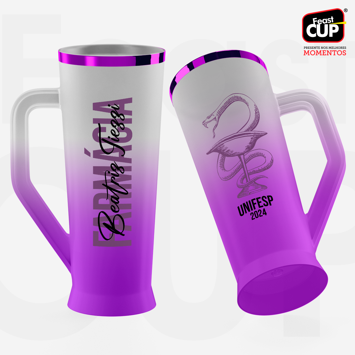 Caneca Slim 430ml - Degrade Premium