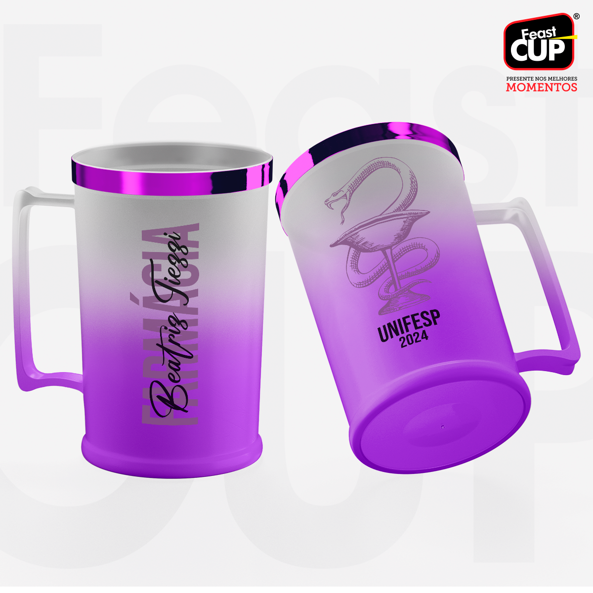 Caneca Chopp 500ml Degrade - Premium