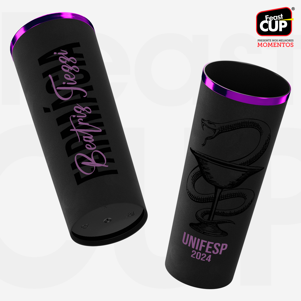 Long Drink 350ml - Preto Fosco Premium