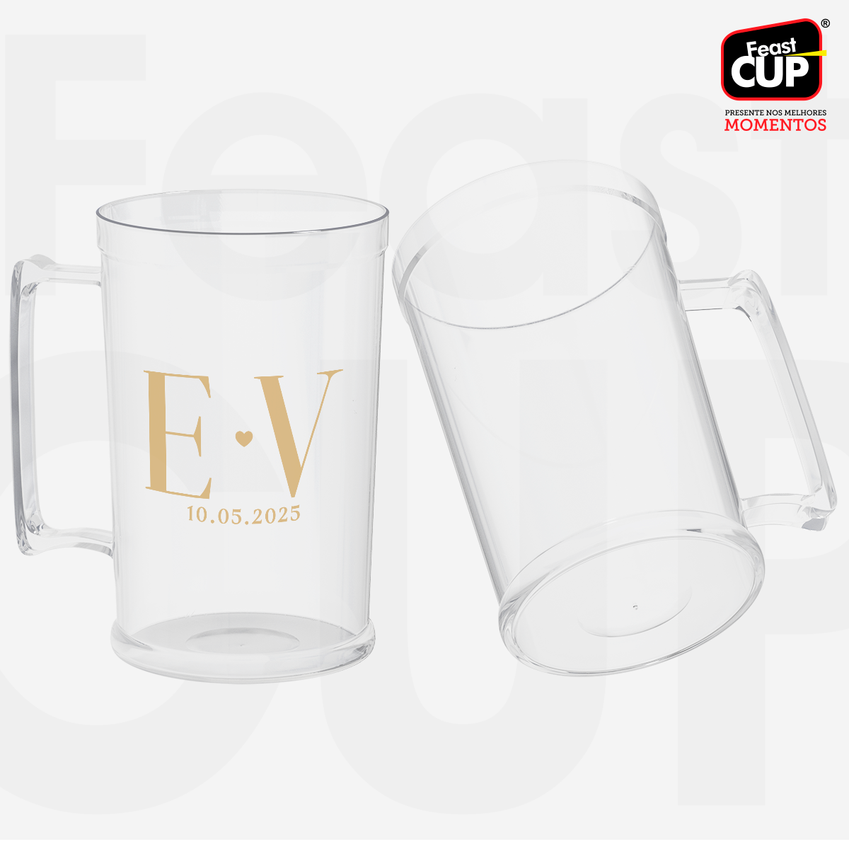 Caneca Chopp 500ml Transparente