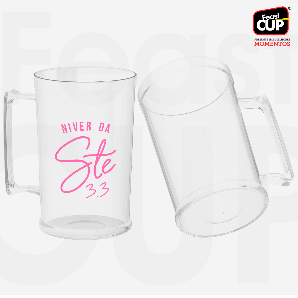 Caneca Chopp 500ml Transparente