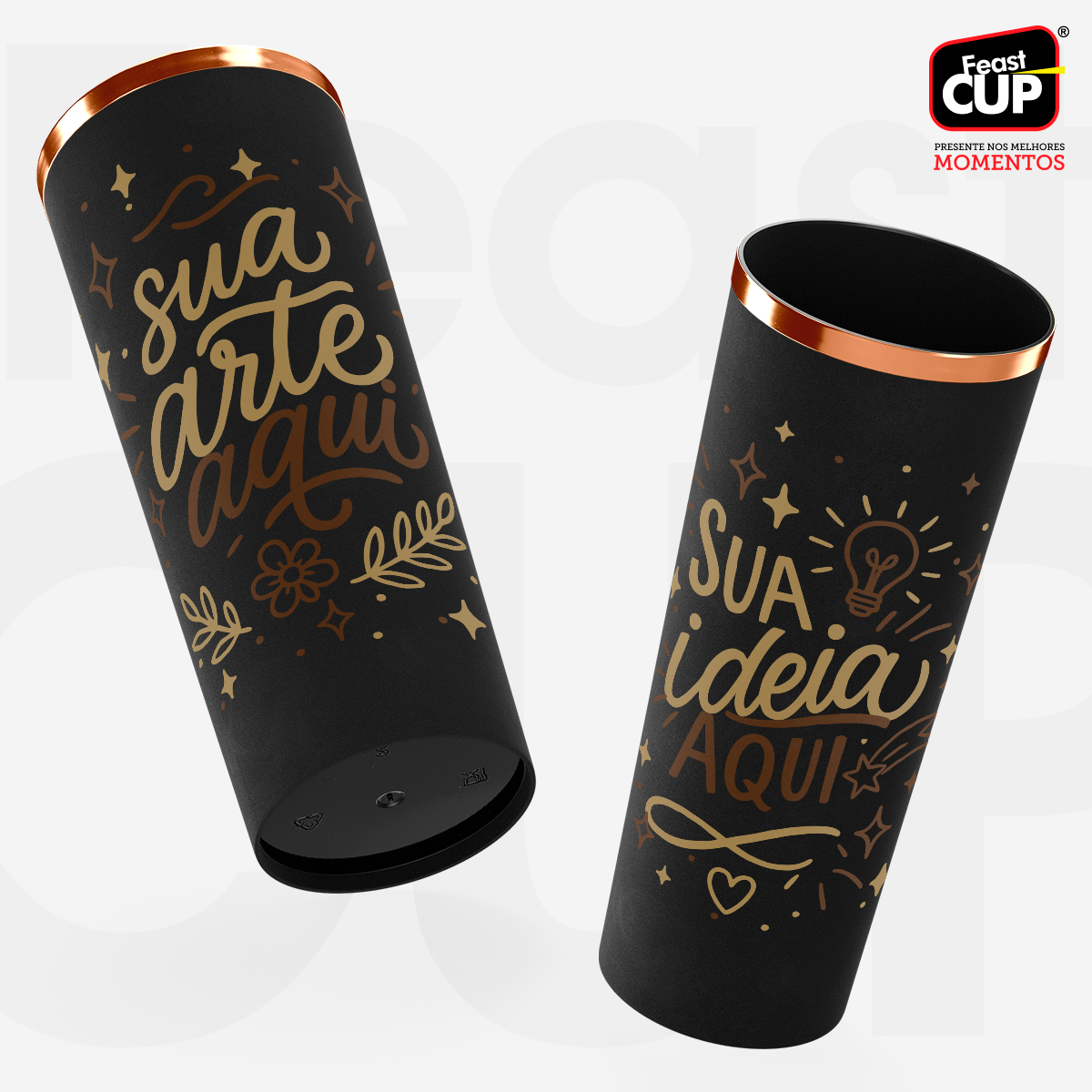 Long Drink 350ml - Preto Fosco Premium