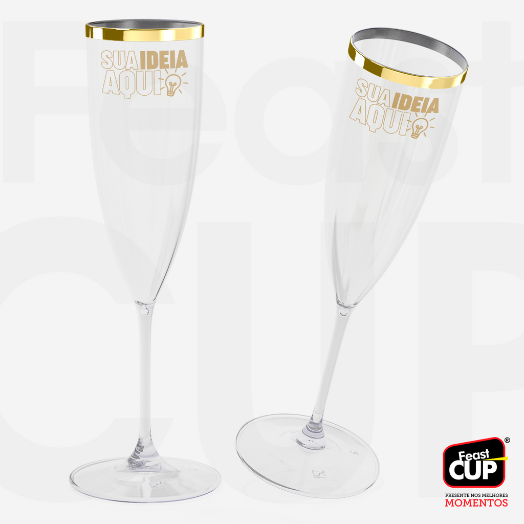 Taça Champanhe 170ml - Transparente Premium