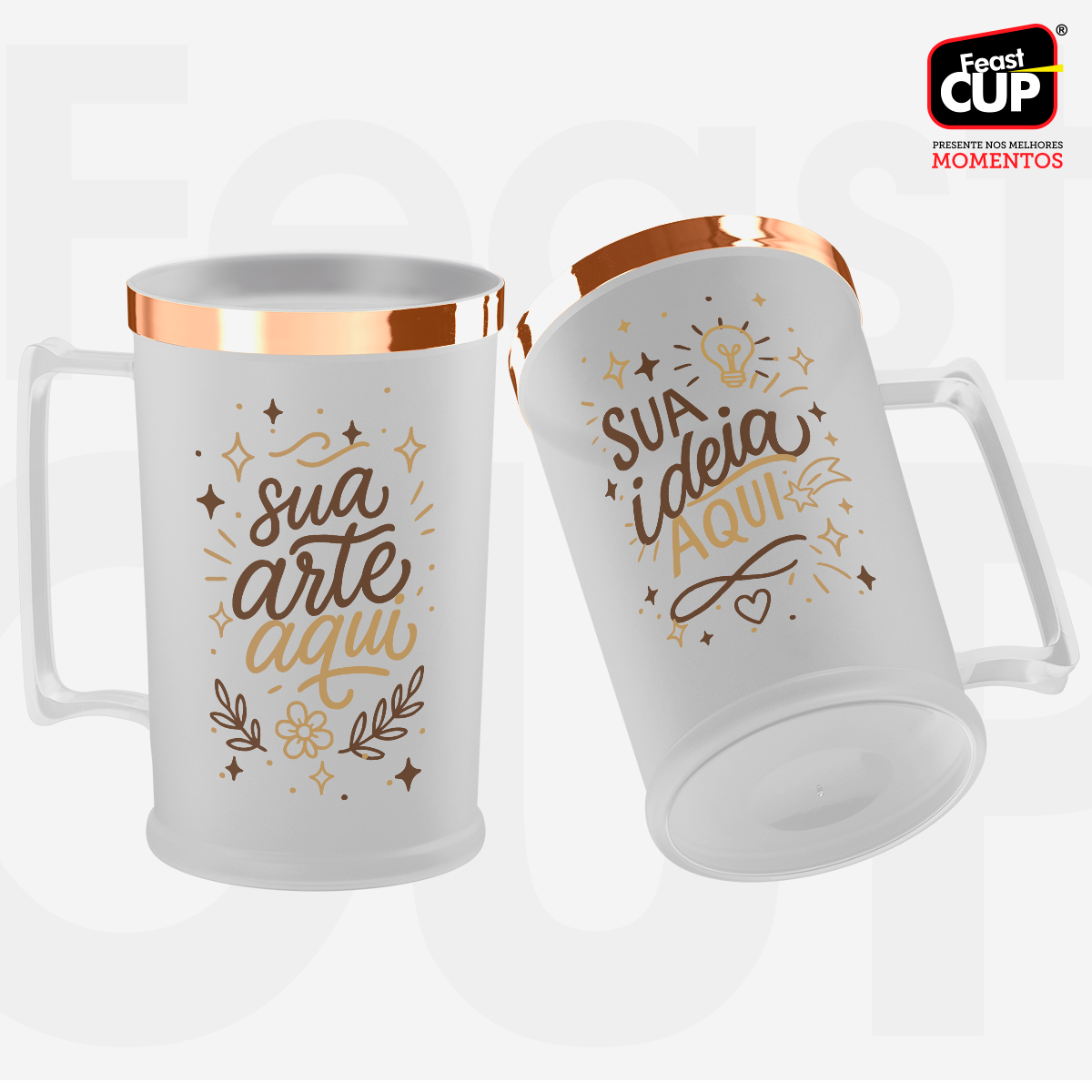 Caneca Chopp 500ml - Preta Fosca Premium