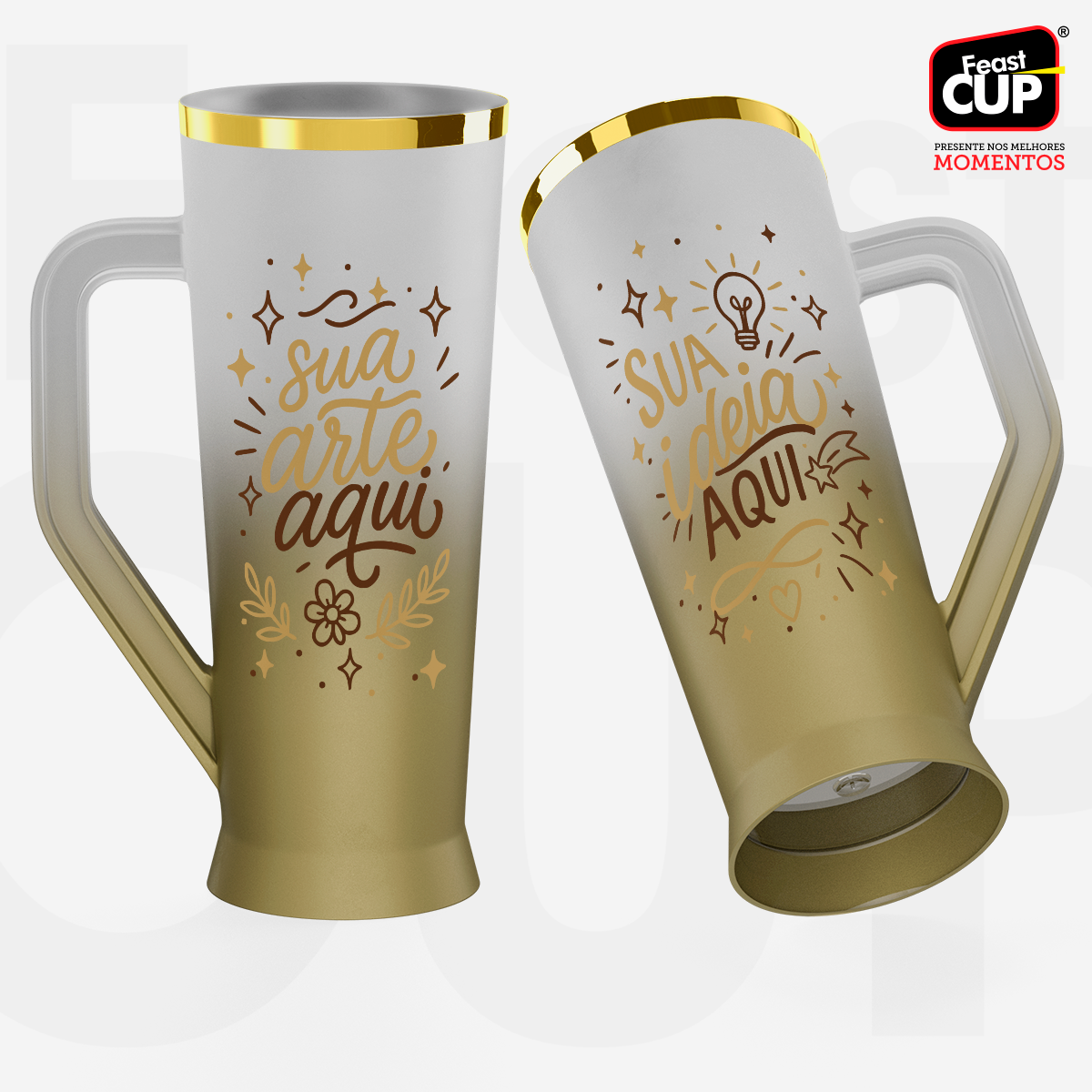 Caneca Slim 430ml - Degrade Premium