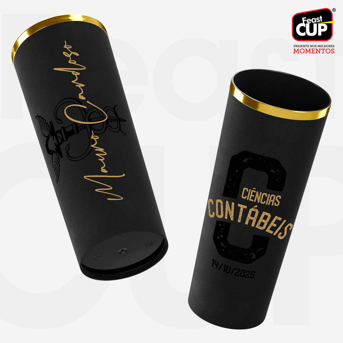 Long Drink 350ml - Preto Fosco Premium