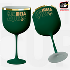 Taça Gin 590ml - Verde Militar Fosca Premium