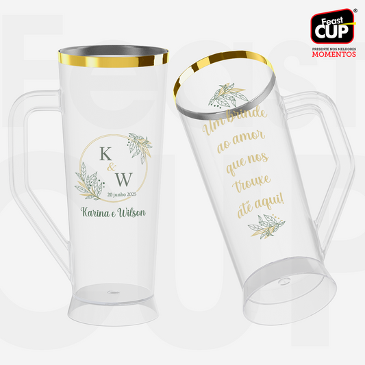 Caneca Slim 430ml - Transparente Premium