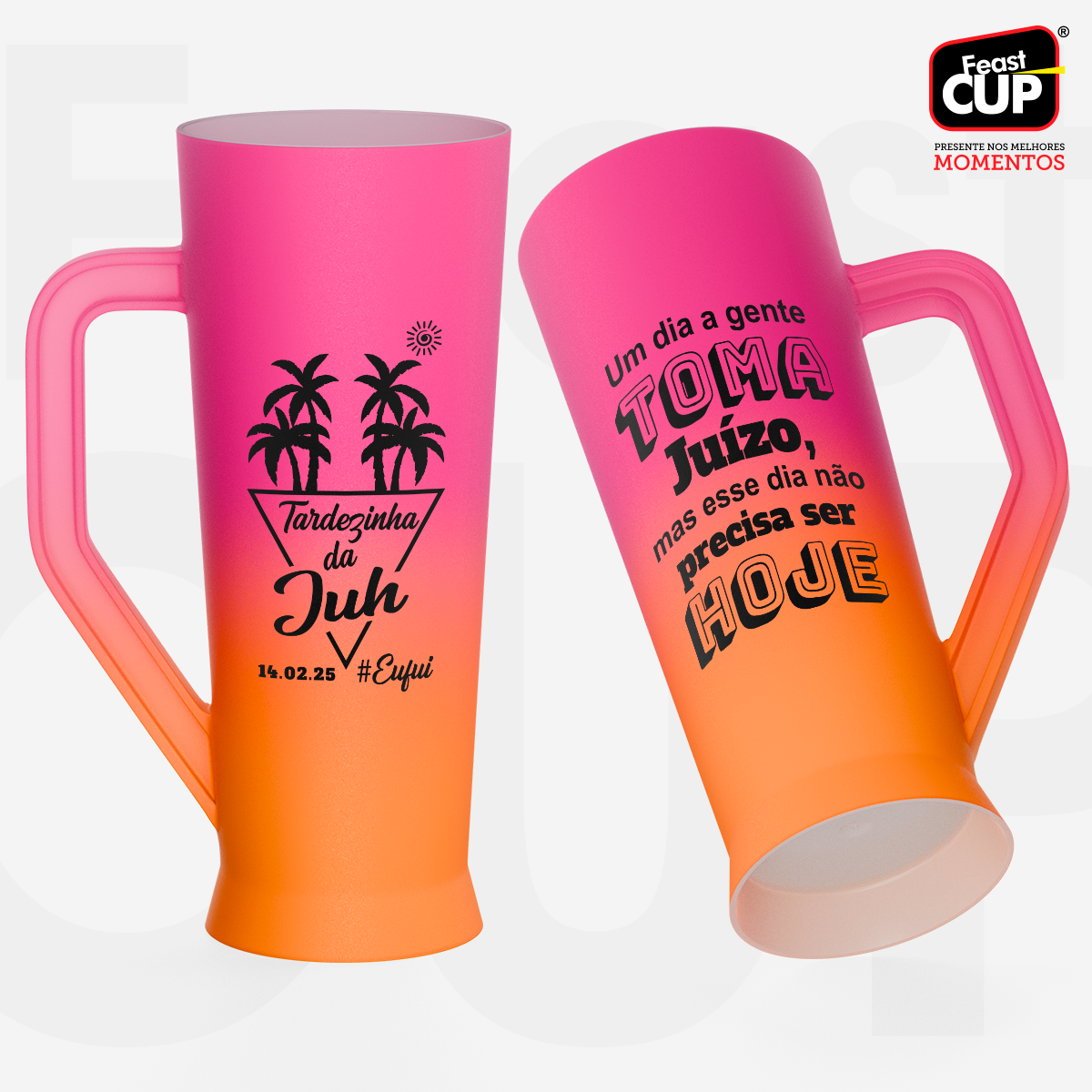 Caneca Slim 430ml - Bicolor Premium