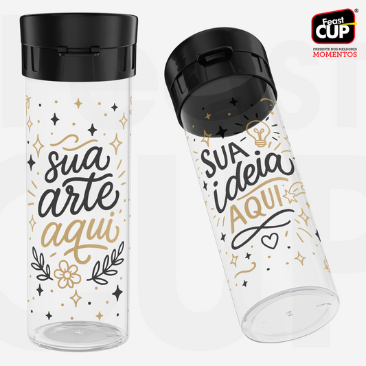 Garrafa Acqua Premium 490ml - Transparente