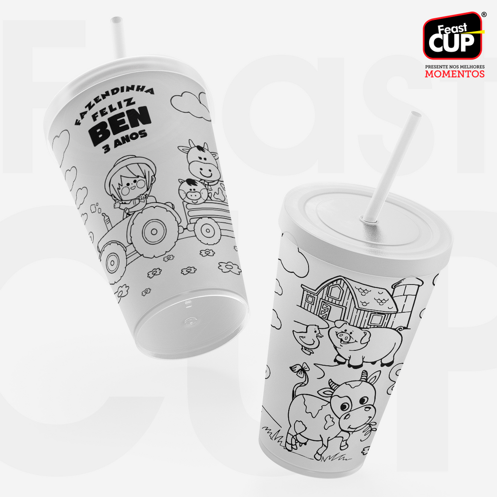 Copos para colorir 400ml