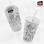 Copos para colorir 400ml