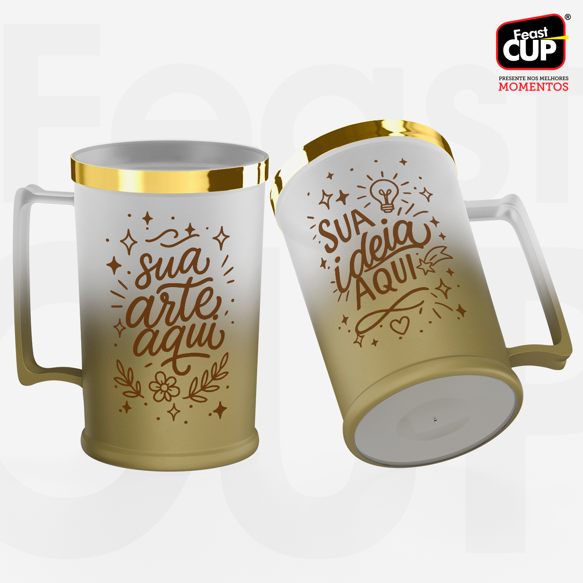 Caneca Chopp 500ml Degrade - Premium