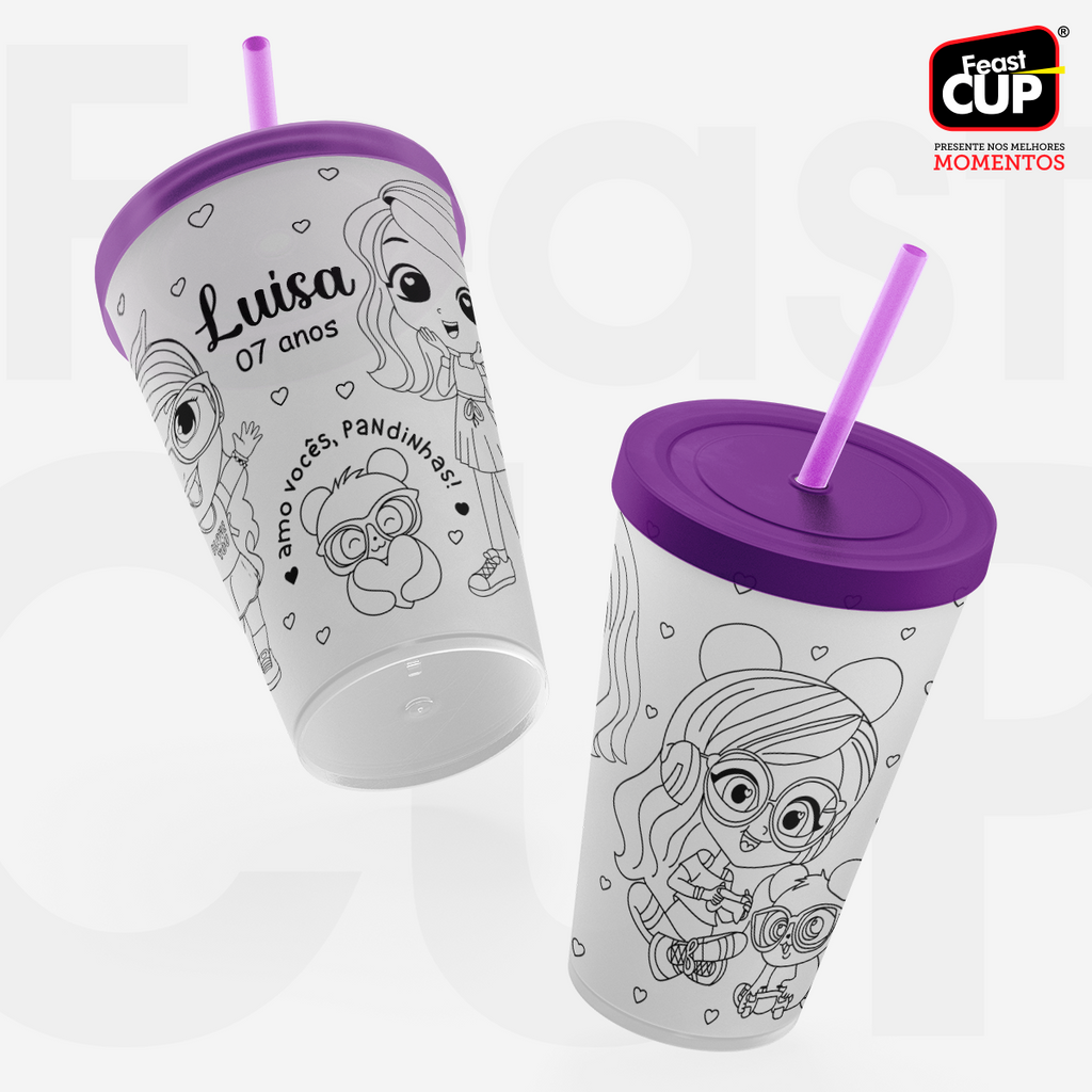 Copos para colorir 400ml