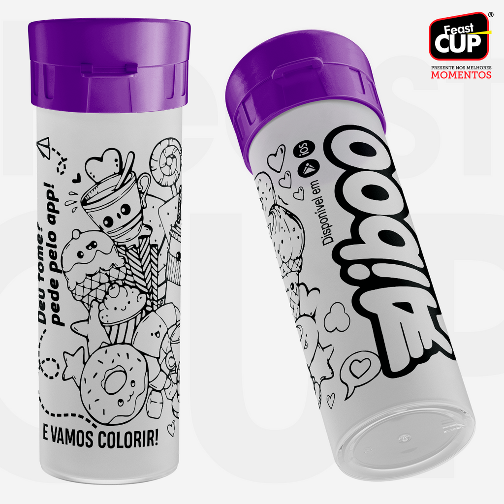 Garrafas para Colorir 490ml