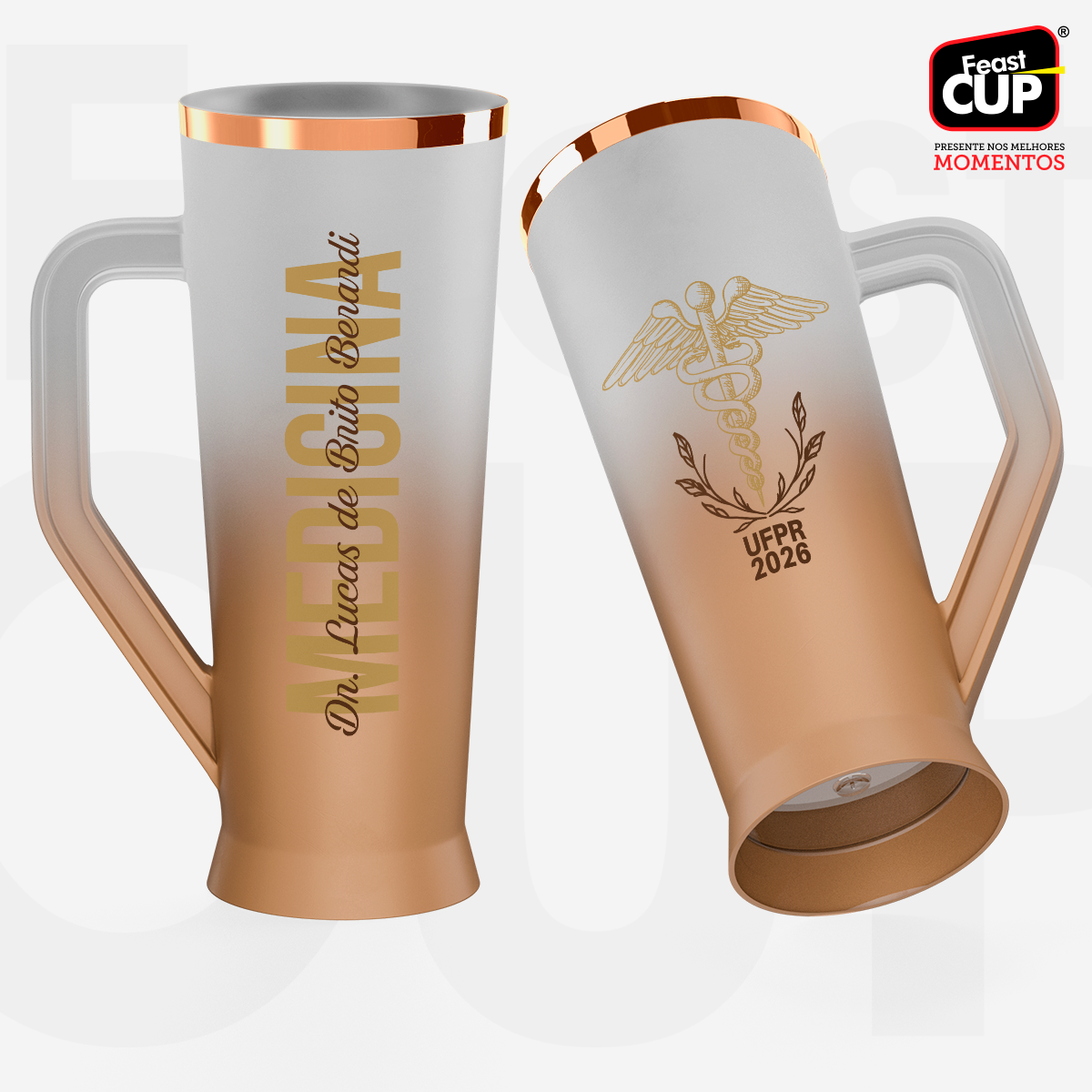 Caneca Slim 430ml - Degrade Premium