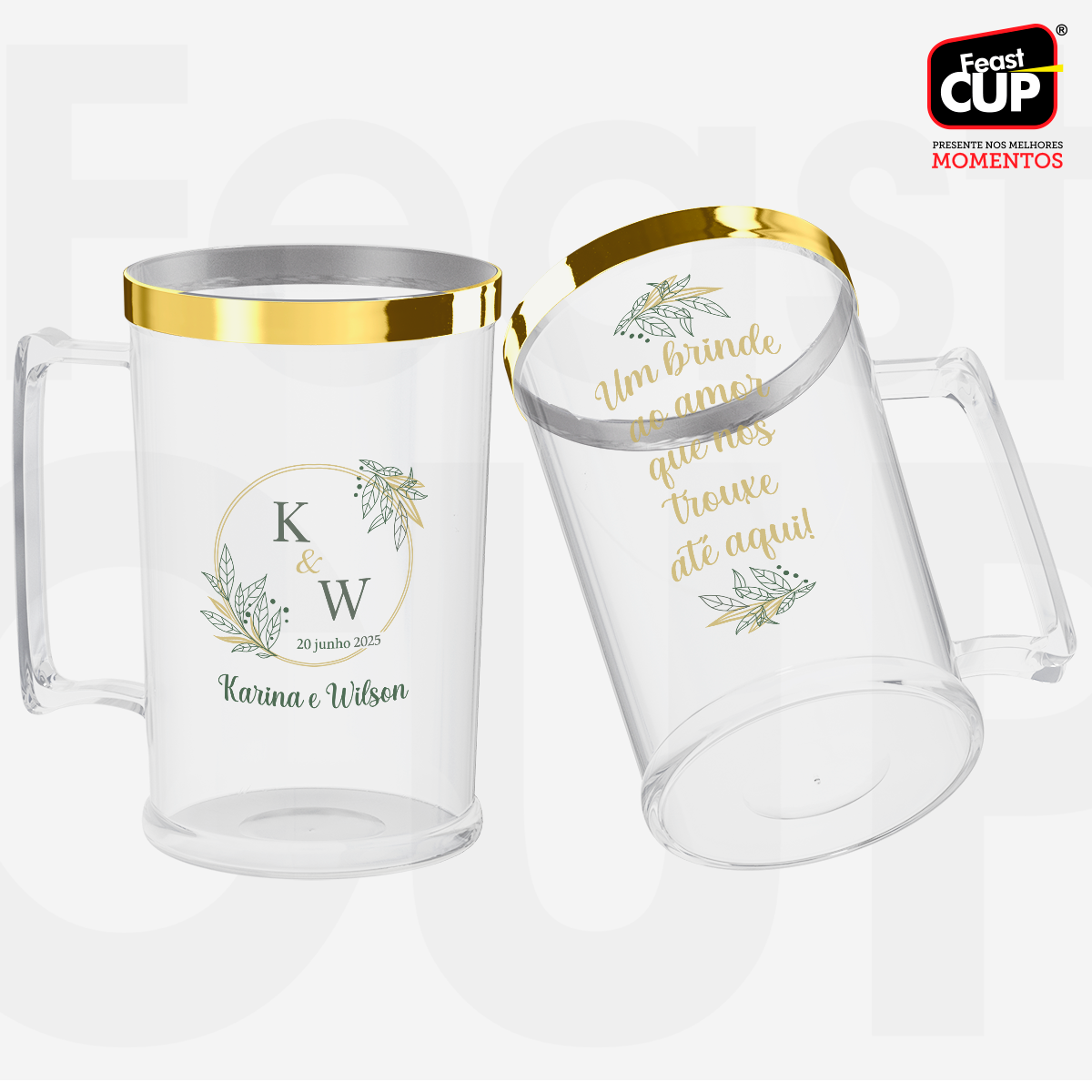 Caneca Chopp 500ml - Transparente Premium