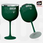 Taça Gin 590ml - Verde Militar Fosca Premium