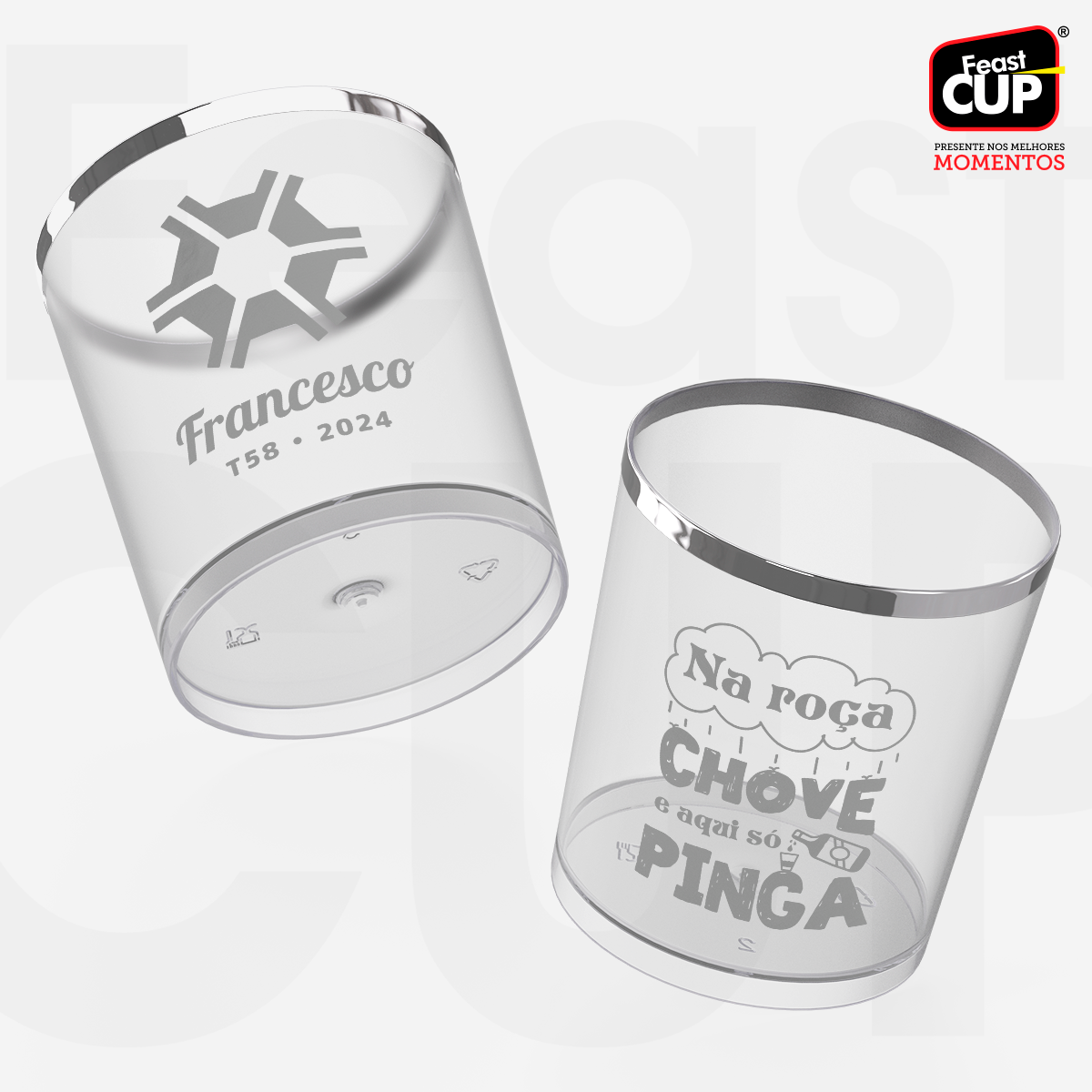 Whisky 300ml - Transparente Premium.