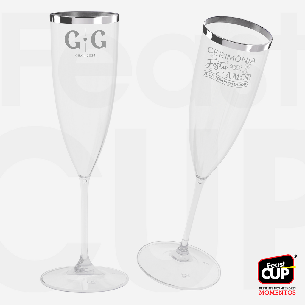 Taça Champanhe 170ml - Transparente Premium