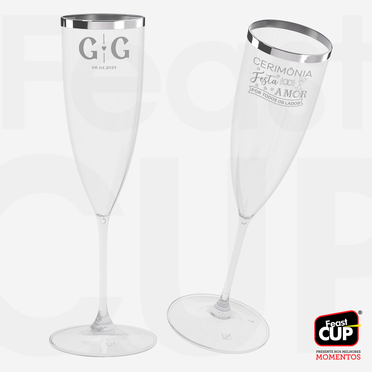 Taça Champanhe 170ml - Transparente Premium