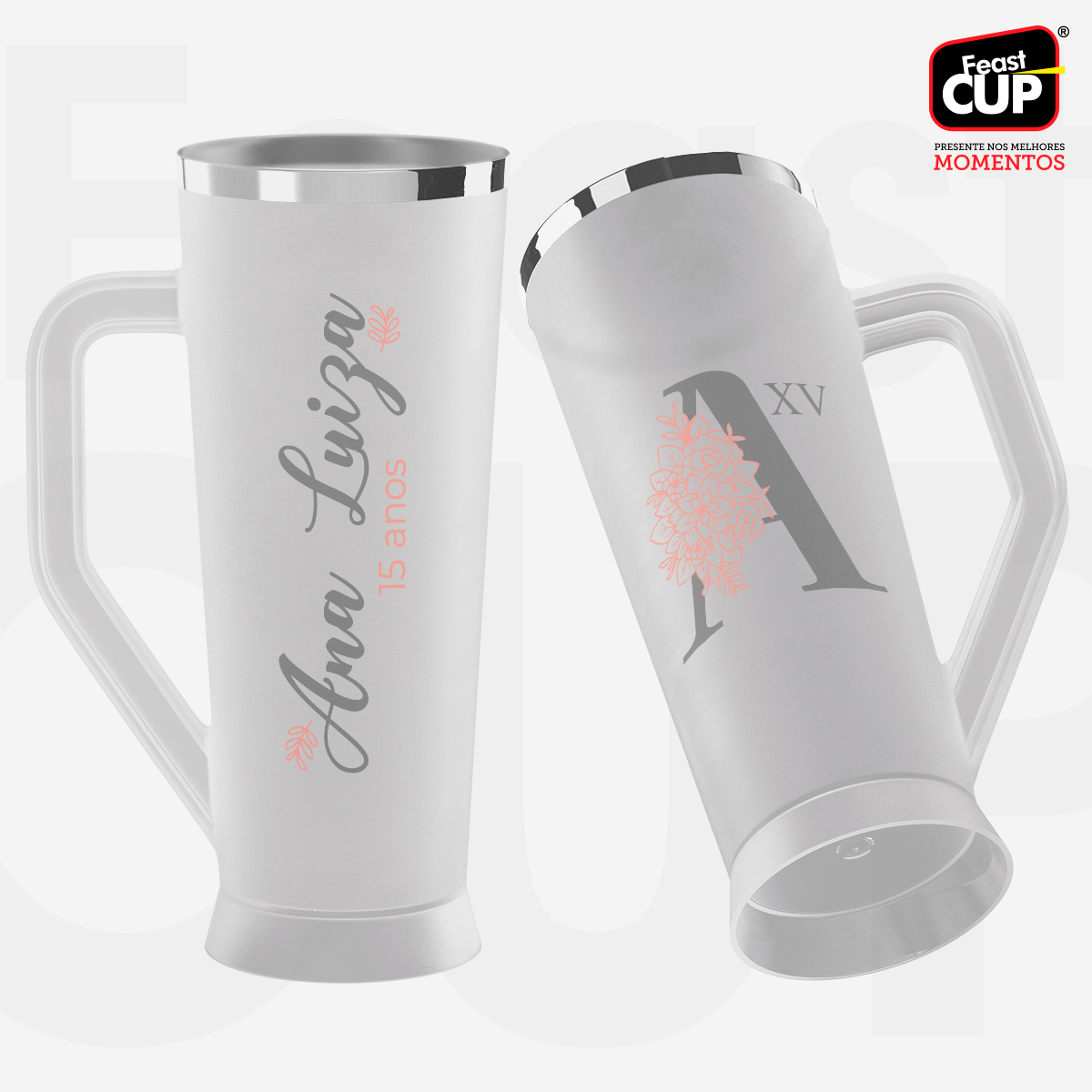 Caneca Slim 430ml - Fosca Gelo Premium