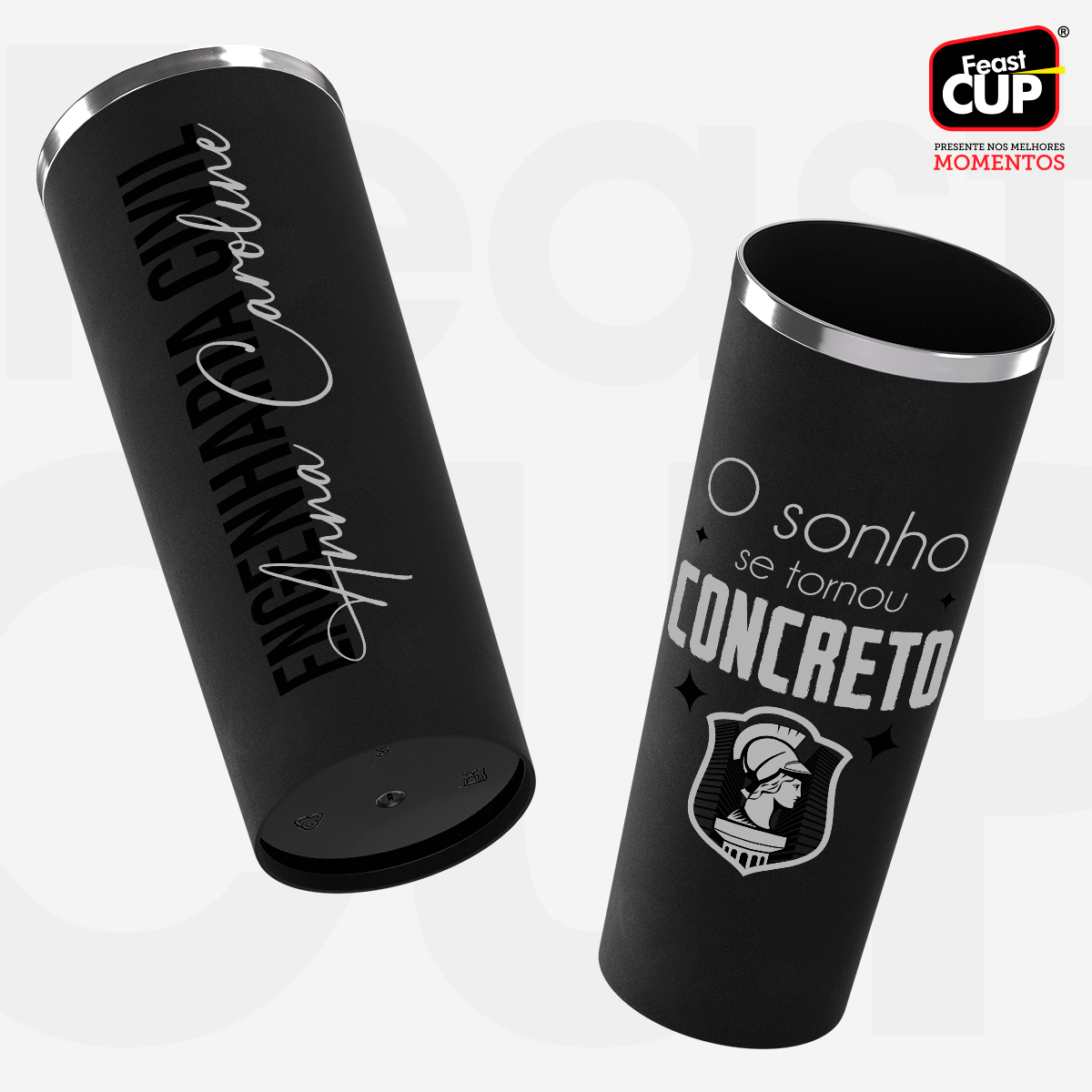 Long Drink 350ml - Preto Fosco Premium