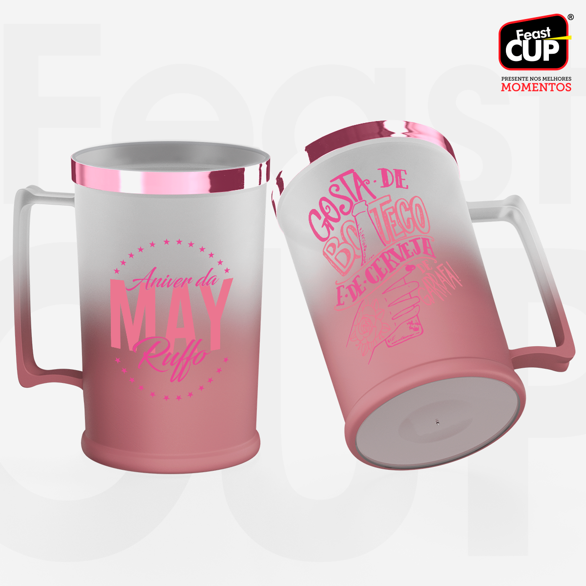 Caneca Chopp 500ml Degrade - Premium