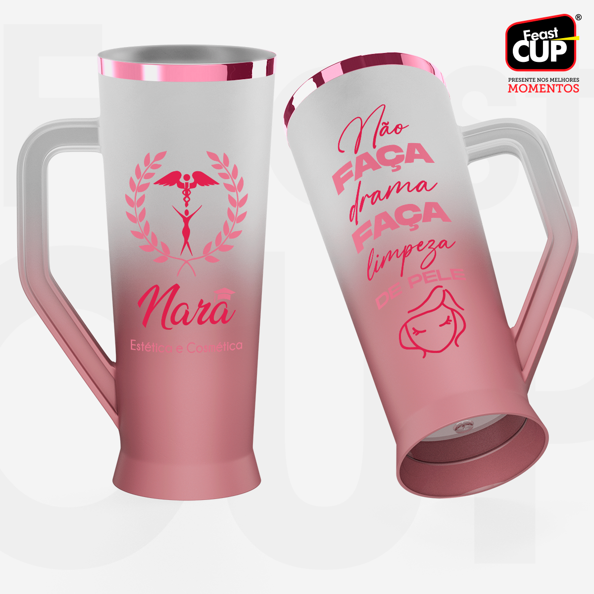 Caneca Slim 430ml - Degrade Premium