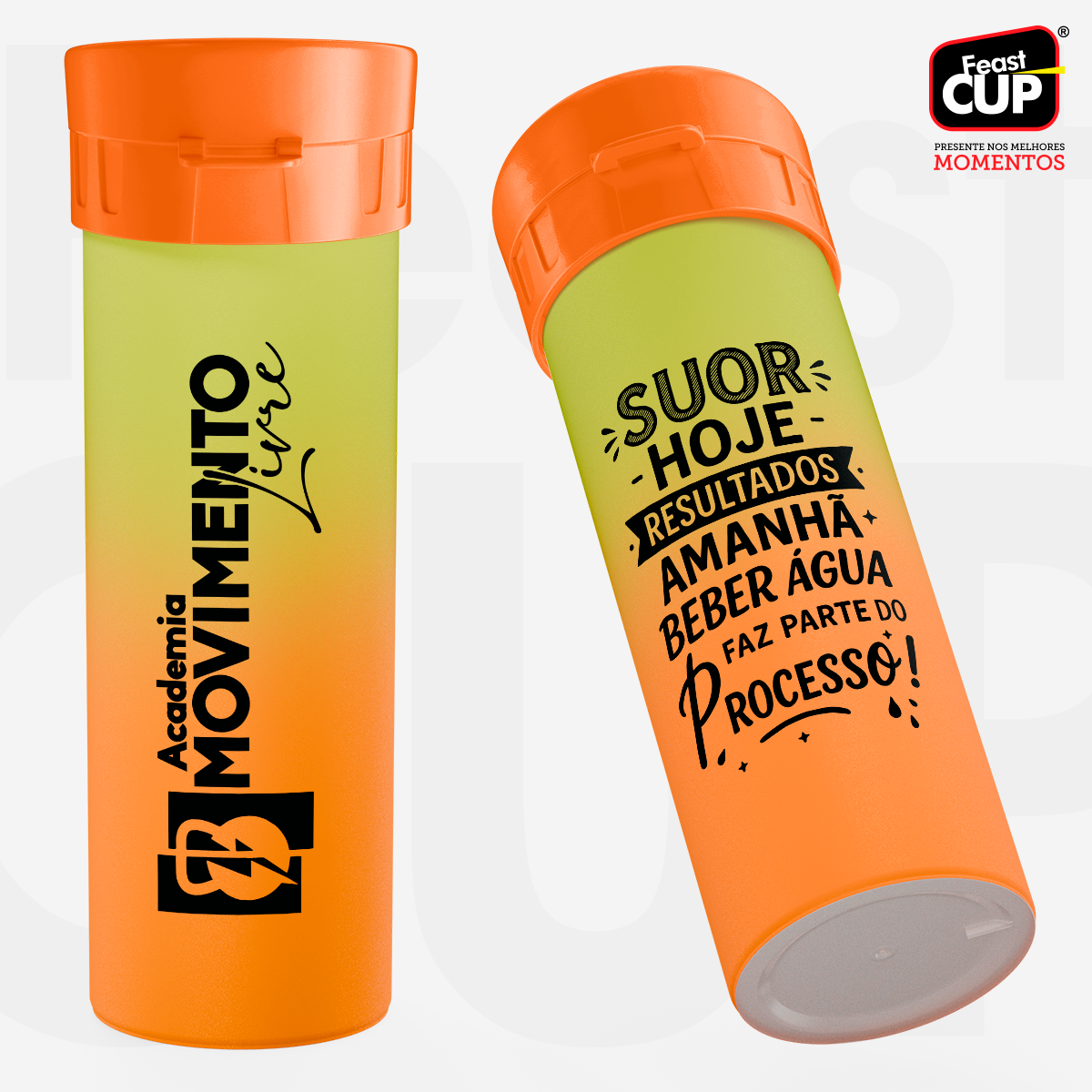 Garrafa Acqua Premium 490ml - Bicolor