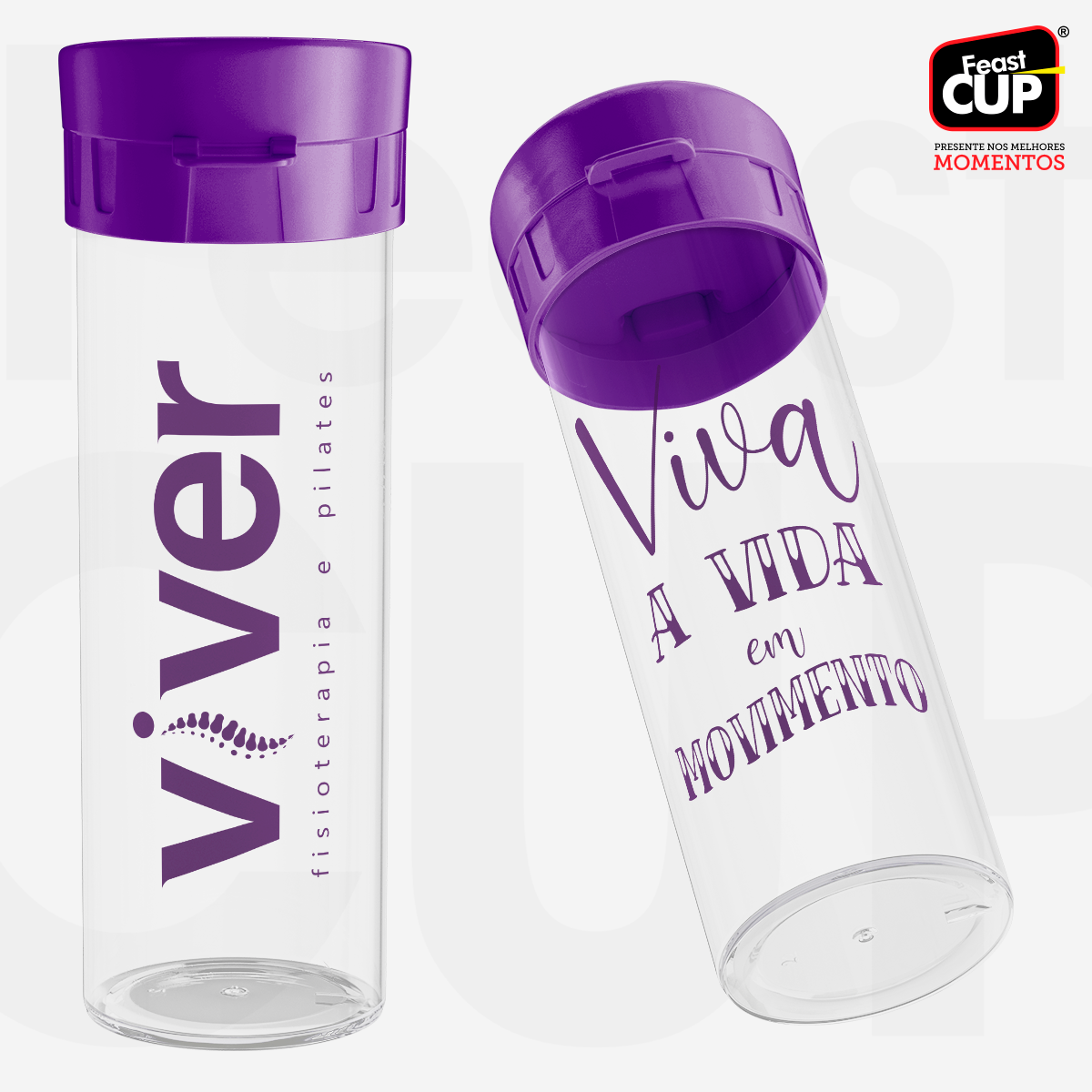 Garrafa Acqua Premium 490ml - Transparente