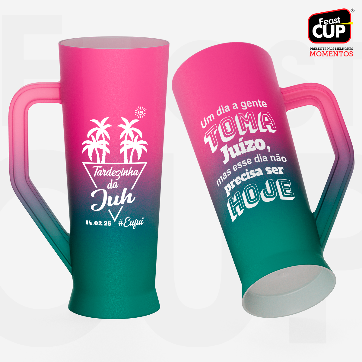 Caneca Slim 430ml - Bicolor Premium