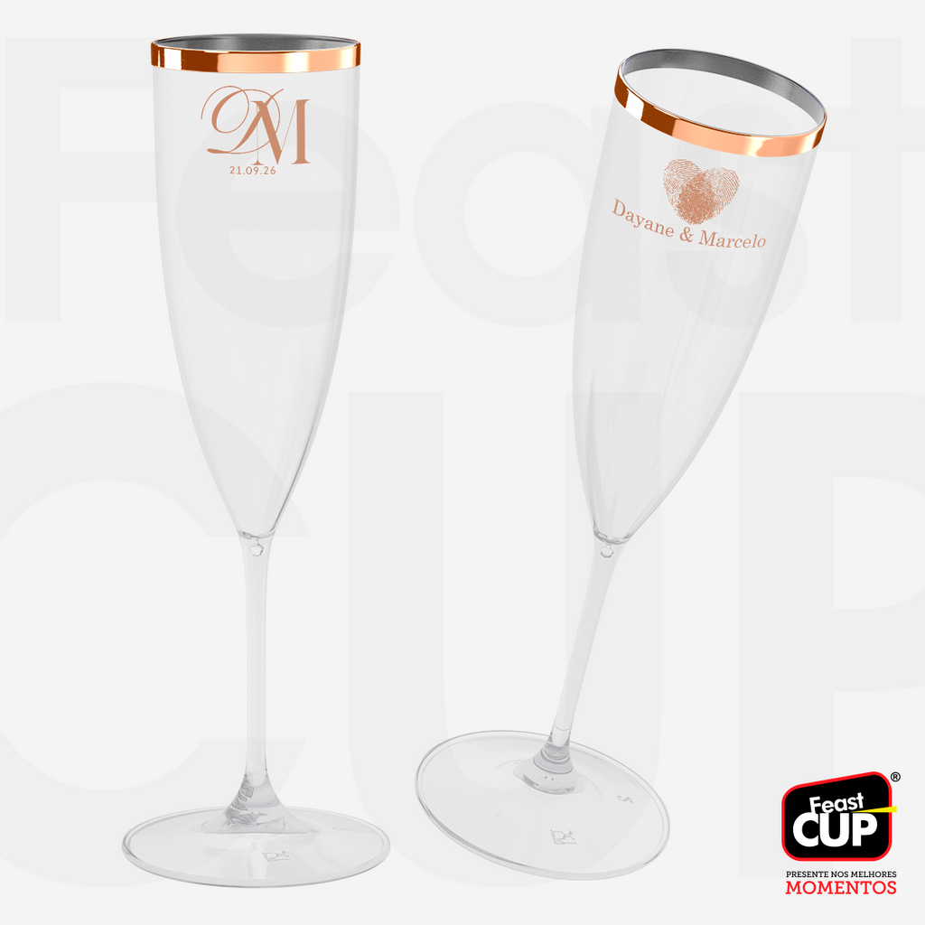 Taça Champanhe 170ml - Transparente Premium