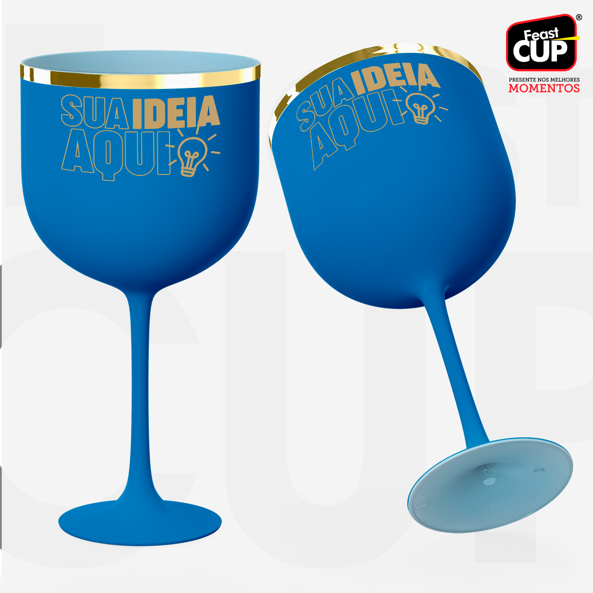 Taça Gin 590ml - Azul Fosca Premium