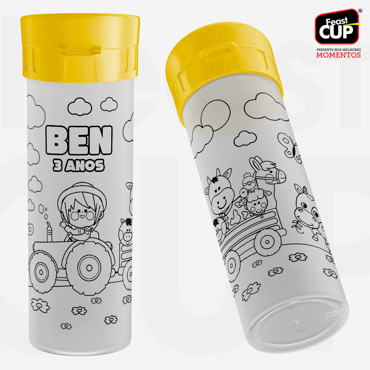 Garrafas para Colorir 490ml