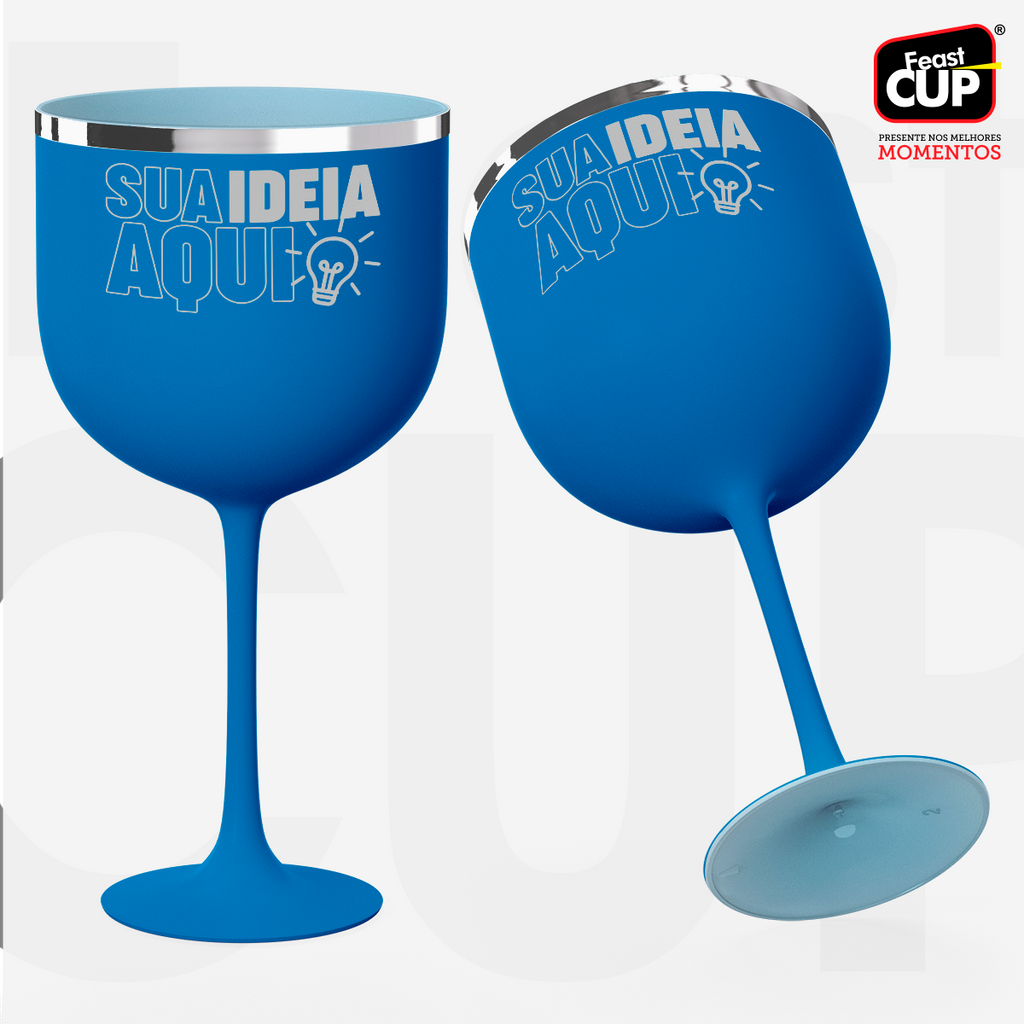 Taça Gin 590ml - Azul Fosca Premium
