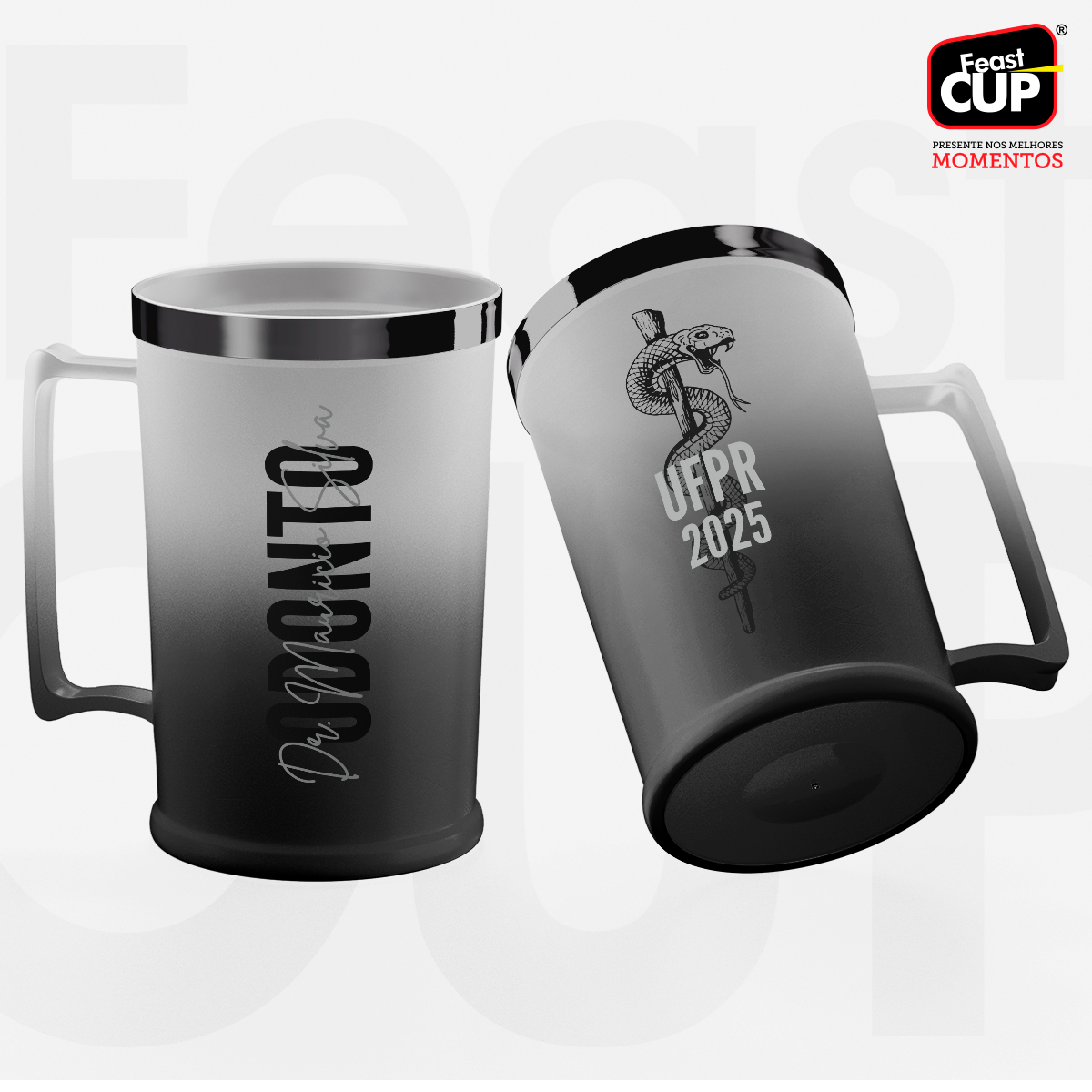 Caneca Chopp 500ml Degrade - Premium