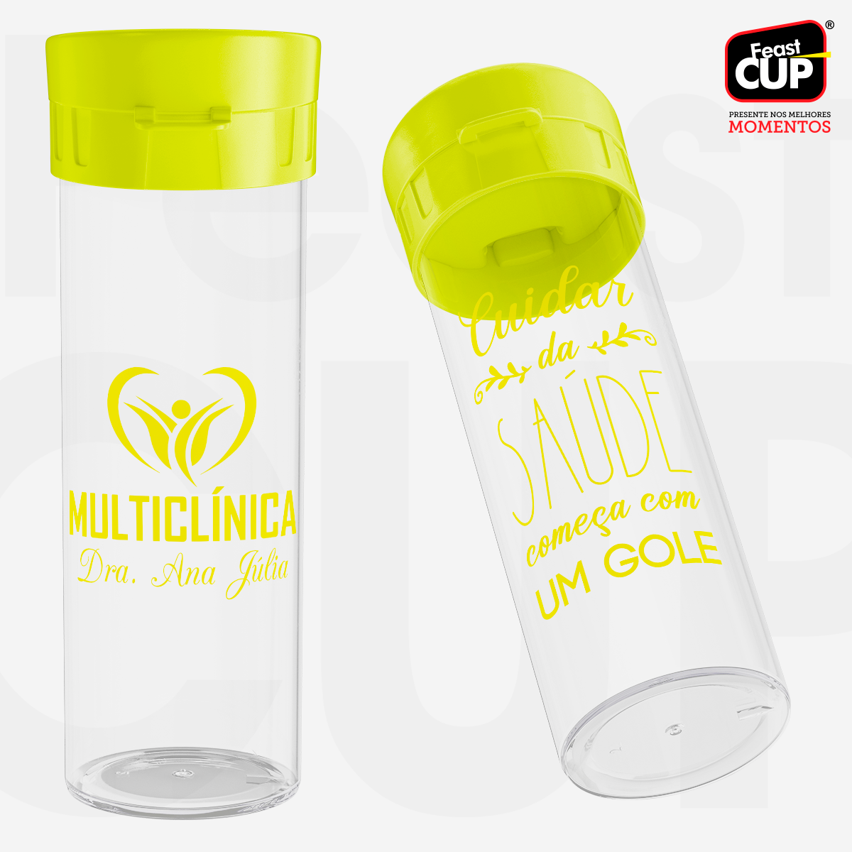 Garrafa Acqua Premium 490ml - Transparente