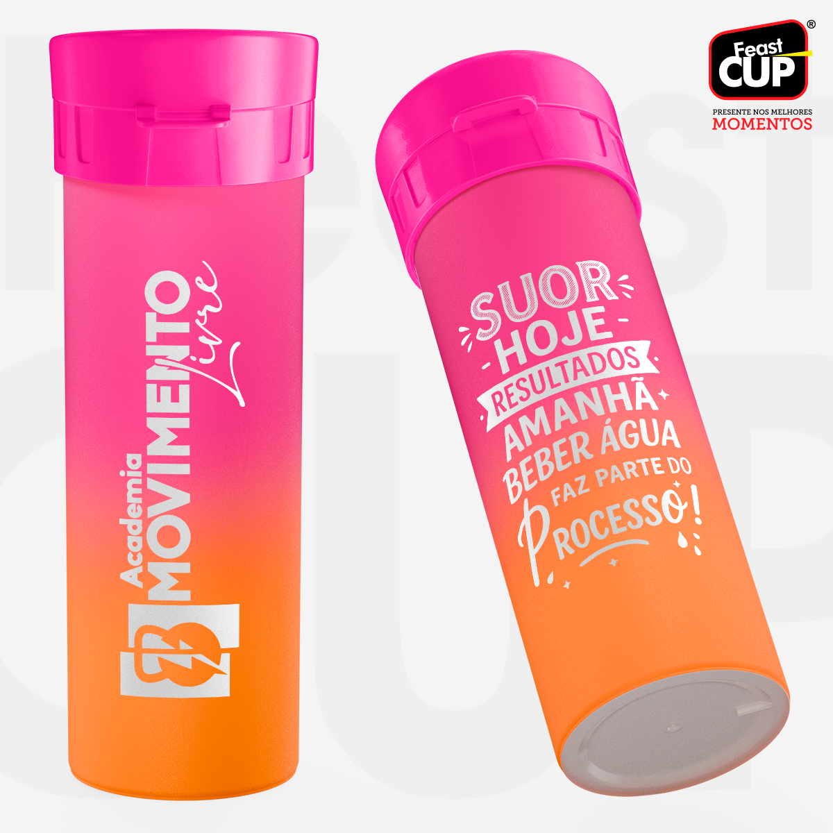 Garrafa Acqua Premium 490ml - Bicolor