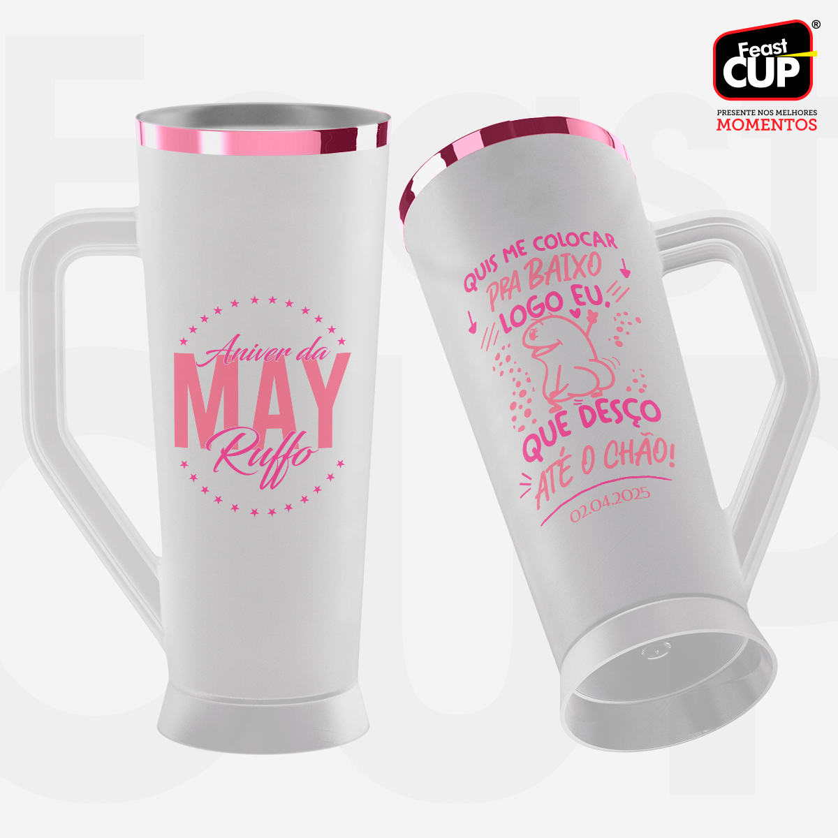 Caneca Slim 430ml - Fosca Gelo Premium