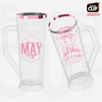 Caneca Slim 430ml - Transparente Premium
