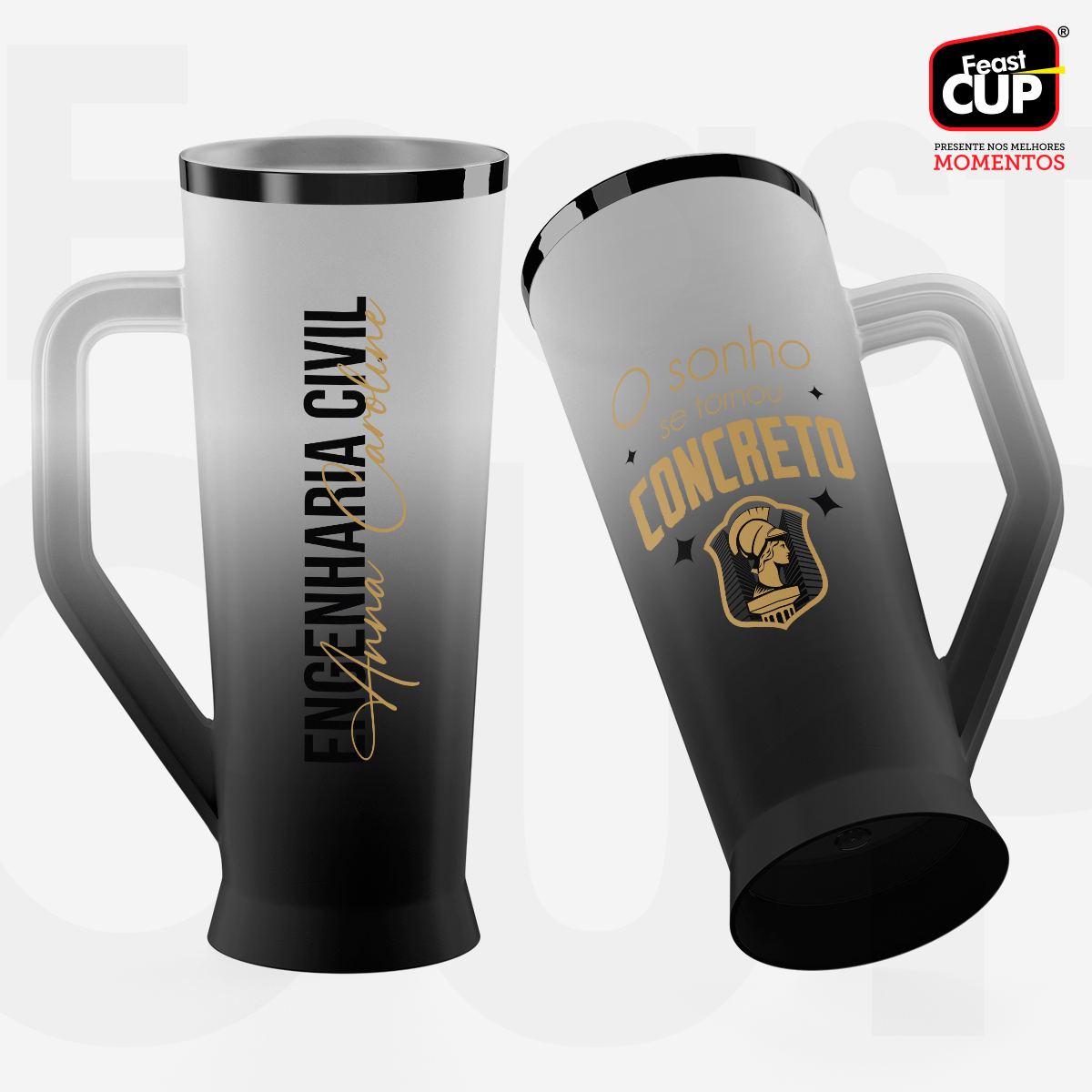 Caneca Slim 430ml - Degrade Premium