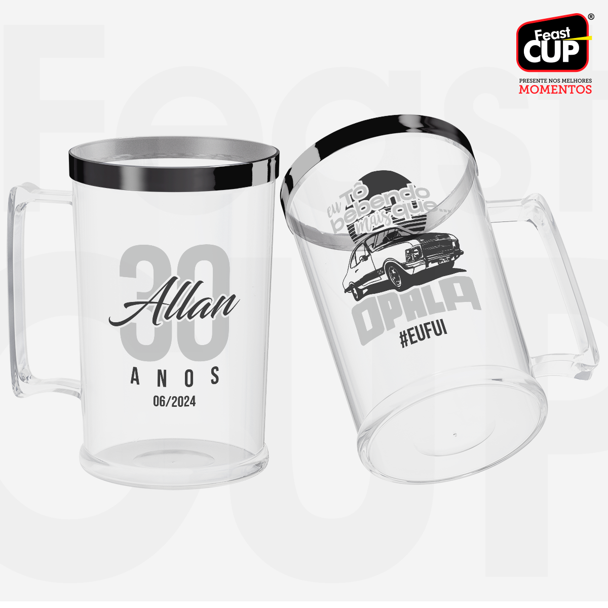 Caneca Chopp 500ml - Transparente Premium