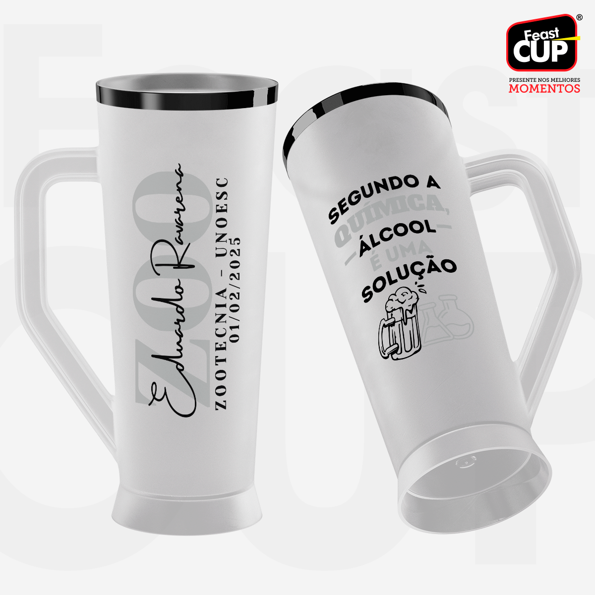 Caneca Slim 430ml - Fosca Gelo Premium