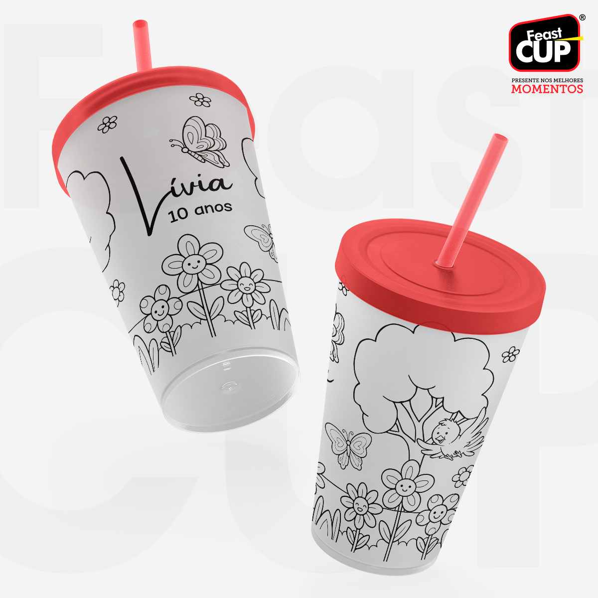 Copos para colorir 400ml