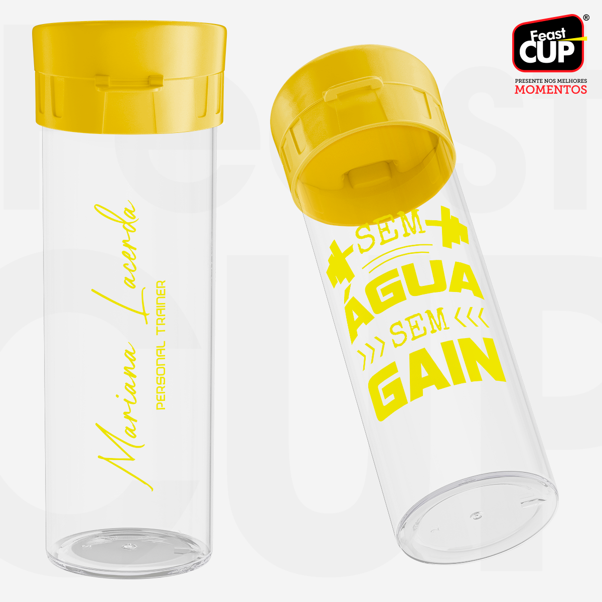 Garrafa Acqua Premium 490ml - Transparente