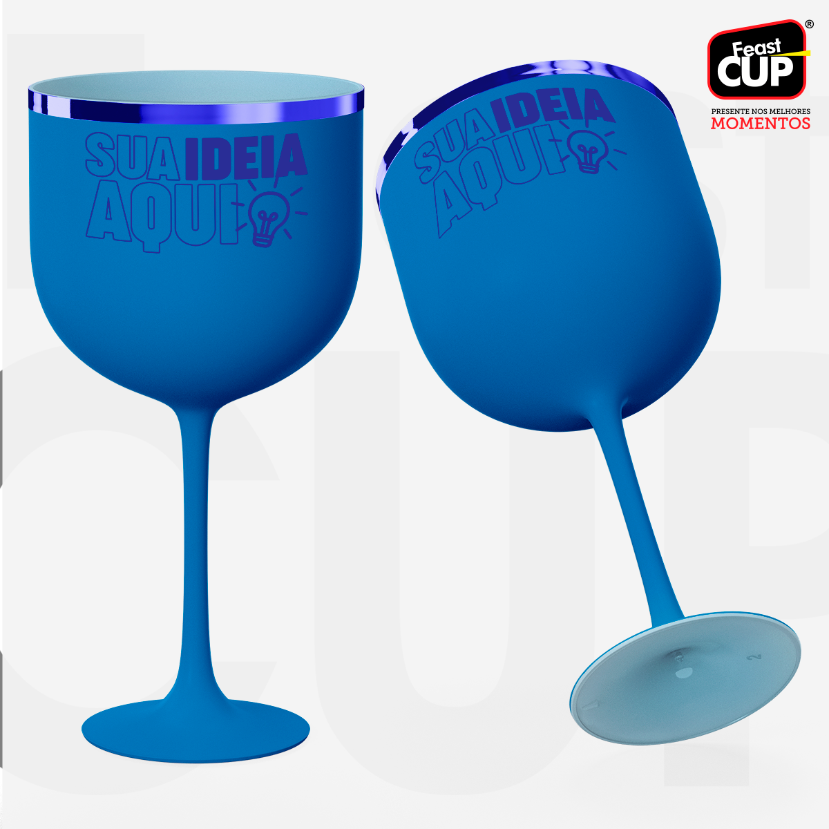 Taça Gin 590ml - Azul Fosca Premium