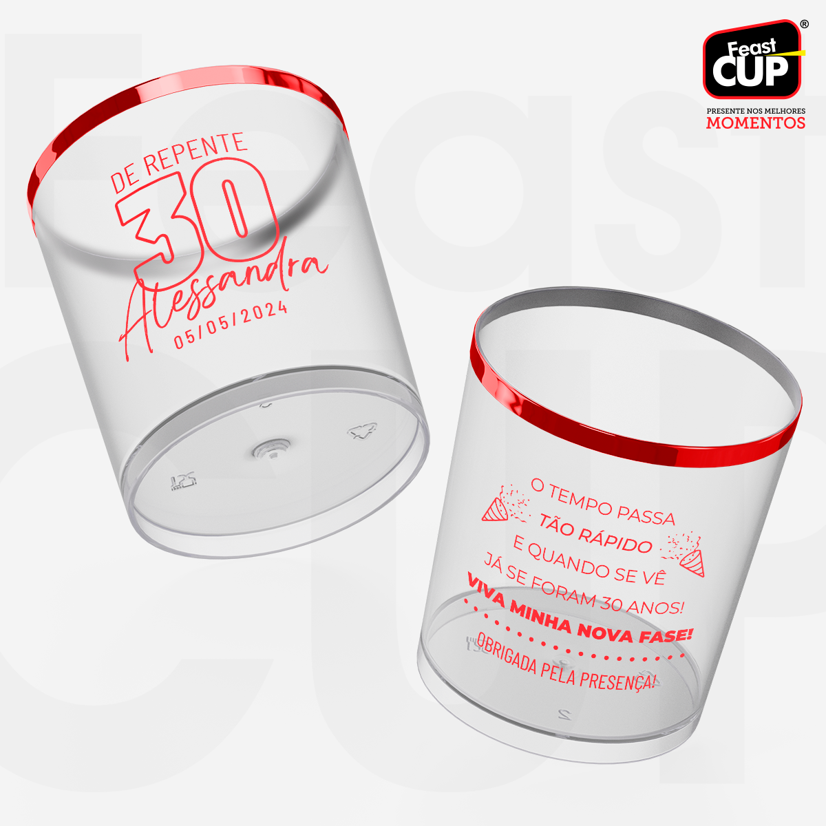 Whisky 300ml - Transparente Premium.